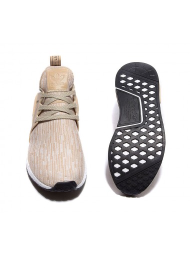 Adidas NMD XR1 Primeknit Trainer - Linen, Metallic Silver and Core Black